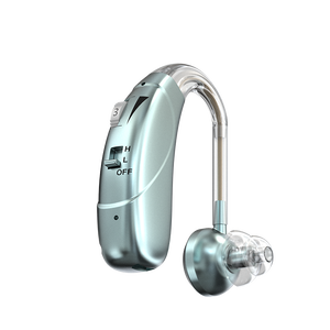 เครื่องช่วยฟังแอนะล็อกแบบมืออาชีพ Bte เครื่องขยายเสียงที่ชัดเจนสามารถชาร์จได้สำหรับผู้สูงอายุผู้ใหญ่การสูญเสียการได้ยินเสียงปรับปรุงเสียง - Product Image 1