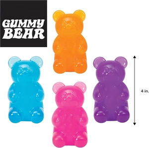 Schylling Maltose <b>Gummy</b> <b>Bear</b> - Sensory Fidget Toy with Jelly-like Filling - 3.5" Tall - Colors May Vary (pack of 1) - Product Image 5