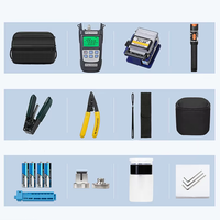 Kit d'outils pour câble à fibre optique FTTH EFON avec compteur de puissance optique et localisateur visuel de défauts