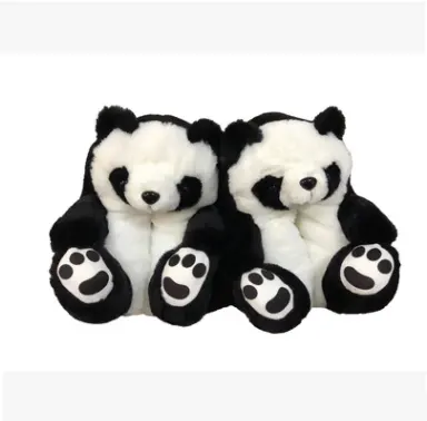 Teddy bear panda slippers kids whosale slipper with teddy bear