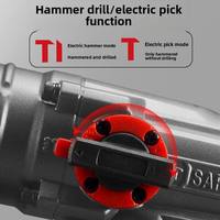 Marteau perforateur électrique multifonctionnel 2200W, outil professionnel pour la maison et l'industrie, marteau rotatif pour béton, pour le bricolage, CE
