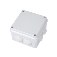 Boîtier de jonction électrique étanche en plastique ABS pour extérieur, série RA 100x100x70mm, IP65, OEM/ODM, fabrication sur mesure