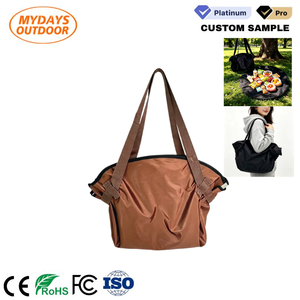 กระเป๋า Mydays Outdoor น้ำหนักเบา กันน้ำ 2-in-1 แบบแปลงเป็นกระเป๋าสะพายไหล่ทรงกลมขนาด 100 ซม. และเสื่อปิกนิก สำหรับตั้งแคมป์ ชายหาด และการเดินทาง - Product Image 1