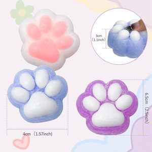 Balle sensorielle en forme de patte mignonne pour enfants de 5 à 7 ans, jouet tactile en silicone souple en forme de patte de chat pour soulager le stress, compressible - Product Image 4