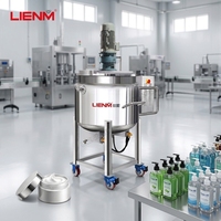 Cuve de mélange liquide en acier inoxydable 300L pour la fabrication de shampoing, gel douche et détergent