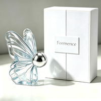Flacon de parfum féminin de Dubaï au design unique de papillon, 30 ml, 100 ml, flacons de parfum vides colorés, boîte cadeau, atomiseurs de parfum