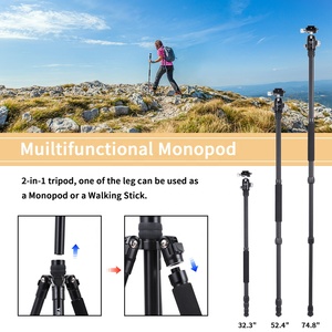 Nhiệm Vụ Nặng Nề <span class=keywords><strong>Monopod</strong></span> Mạnh Mẽ Màu Đen Xách Tay Trọng Lượng Nhẹ Máy Ảnh Tripod Bóng Head Tripod Đứng Cho Dslr - Product Image 4