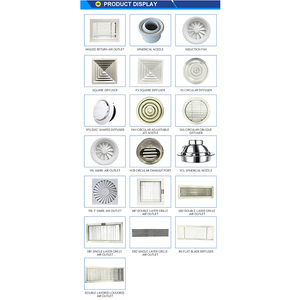 Hvac Hệ thống lõi có thể tháo rời treo tường Nhôm trở lại lưới tản nhiệt với màn hình lọc thông gió lưới tản nhiệt Air Vent louver - Product Image 3