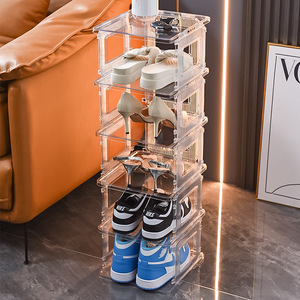 Boîtes de rangement pour <span class=keywords><strong>chaussures</strong></span> multicouches créatives, type tiroir, à ouverture frontale, organisateur de rangement pour <span class=keywords><strong>chaussures</strong></span>, conteneur pour baskets pour <span class=keywords><strong>femmes</strong></span> - Product Image 3