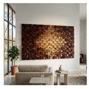 Wholesale Wooden Wall Decor Panel Handmade Carved Wooden Wall Hanging for Home Decoration Hotel Resort and Restaurant Interiors - Product Image 1