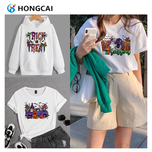 Hongcai 2025 di Halloween spettrale Boo <span class=keywords><strong>Horror</strong></span> disegni DTF trasferimenti di calore a colori Offset pellicola trasparente stampa trasferimenti o camicia - Product Image 5