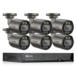 屋外カメラ監視システム4ch 8ch 4K HD Webカメラセキュリティカメラシステム