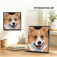 Kits de Bloques de Construcción de Ladrillos de Micropartículas DIY para Arte Pixelado de Mascotas, Pintura de Pared, Uso Dual para Escritorio y Hogar, Decoración, Rompecabezas de Ensamblaje, Regalo