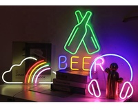 Letrero Publicitario LED de Neón Acrílico Personalizado Genilight, el Más Popular, Decoraciones Navideñas para Centros Comerciales, Proveedor OEM SDK