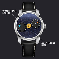 Montre automatique pour homme avec cadran œil de tigre, heure sauteuse, acier inoxydable 316L, verre saphir, mécanique, personnalisable, marque privée, OEM