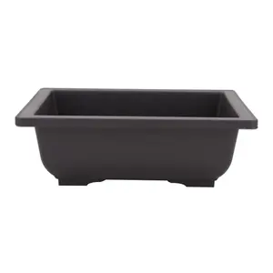 Planter Pot 16.4*12.1*5.9cm 650ml Rectangle Bonsai Flower Pots Succulent Planter Flower Pot Garden Planter Flower Pot