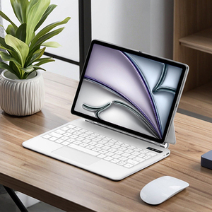 <span class=keywords><strong>Custodia</strong></span> con Tastiera Magica Wireless Ultra-Sottile di Alta Qualità con Retroilluminazione a 7 Colori e Multi-Touchpad per <span class=keywords><strong>iPad</strong></span> <span class=keywords><strong>Air</strong></span> 11" M4/M3/M2 Nuova - Product Image 1