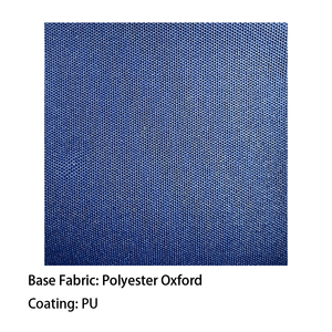 Tissu Oxford en polyester CMT 600D abordable et écologique, enduit PU, matériau non toxique pour équipement bleu marine - Product Image 3