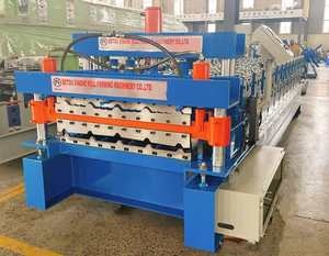 840mm oder Nach Kundenwunsch Erweiterbare Breite Einlagige oder Doppellagige Trapezprofil-Rollformmaschine für Indonesien - Product Image 5