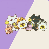 Épingles à revers en métal émaillé dur et souple, design amusant et mignon, vente en gros, badges, anime, épingles à émail personnalisées, dessins animés