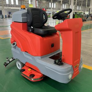 1500W Electric <b>Ride</b>-<b>On</b> Floor Scrubber With 1200mm Squeegee 7500m/h Capacity for Cleaning Airports & Shopping Malls - Product Image 1