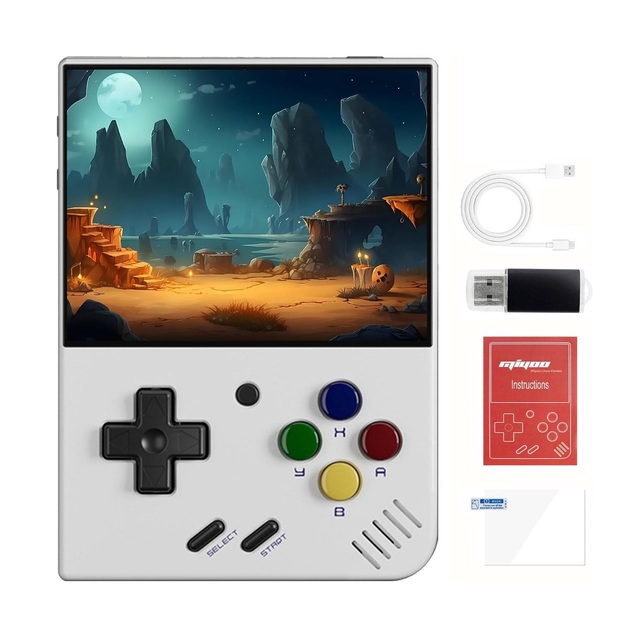 Original Miyoo Mini Plus+ Retro Handheld Game Console - 3.5" IPS Screen Portable Open Source Gaming Built-in Games Plug & Play