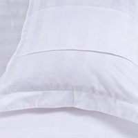 Taie d'oreiller en satin 100% coton, 300 fils, pour hôtel, maison, hôpital, en gros, taille king