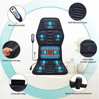 COSMO 2026 Faltbares Ganzkörper-Massagekissen mit Heizung und Vibration für Auto, Zuhause und Büro mit 9 Vibrationspunkten USB-Aufladbar