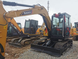 ใช้สำหรับรถขุด Sany 75C ขนาด 7.5 ตัน ประสิทธิภาพดี เครื่องจักรก่อสร้างแบบ Retroexcavadora พร้อมเครื่องยนต์ Cummins และส่วนประกอบหลัก - Product Image 3