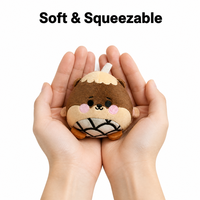 Ensemble de 4 jouets Squishy en peluche, motifs mignons, doux, à récupération lente, texture tissée, décor feuille, animaux Squishy
