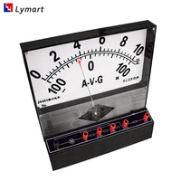 Pengukur tegangan listrik, Amperemeter Voltmeter 100ua 2.5a 10 V kondisi baru pengukur Demo plastik