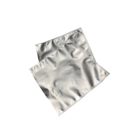 Pochette à cornue en argent pur personnalisée pour les aliments sacs plats en papier d'aluminium sous vide anti-odeurs pour le stockage et l'emballage