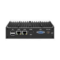 J6412 Industrial Mini Box PC con 2 LAN 6 USB 2 COM Win11 Fanless Nuevo DDR4 RAM EE. UU./UE Enchufes
