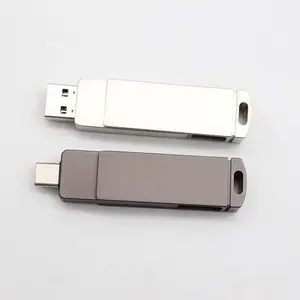 Sử Dụng Điện Thoại OTG Sliver Vàng Súng Kim Loại Rose Gold USB 3.0 USB Ổ Đĩa Flash 16GB 32GB 64GB Bút Ngón Tay Cái Ổ Đĩa Mã Hóa USB Stick