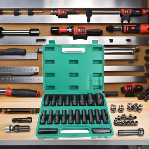 Extended Pneumatic/electric Socket <b>Wrench</b> Set 20-piece Hex Drive 1/2in Oem Customizable Diy Grade Automotive Repair Tools Low - Product Image 5