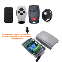Récepteur de télécommande RF universel 433 MHz, automatique, 2 canaux, sans fil, pour porte de garage/portail, récepteur à code roulant 433,92 MHz