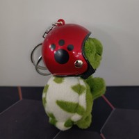 Nouveau modèle de porte-clés tortue en casque - Porte-clés tortue mignon - Accessoire pour sac, accessoire de décoration