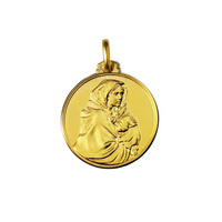 Médaille religieuse Miraculeuse de la Vierge Marie en métal plaqué or, design personnalisé, fabricant OEM