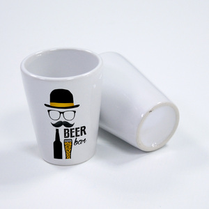 Topjlh Venta al por mayor de alta calidad 1,5 oz Sublimación blanca Tazas de cerámica Impresión personalizada Pequeña sublimación cónica <span class=keywords><strong>Taza</strong></span> en blanco - Product Image 4