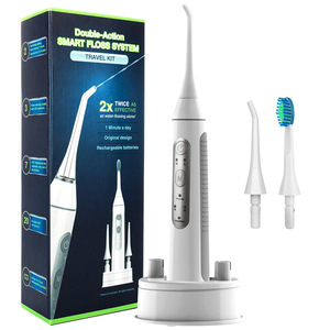 Kit de voyage pour système de soins bucco-dentaires intelligent à double action, irrigateur buccal rechargeable, brosse à dents électrique, 2 en 1 - Product Image 1