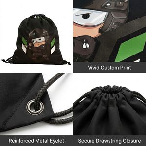 Sac à poussière personnalisé de luxe en polyester ZEHUI avec cordon de serrage et impression de logo, capacité 36-58L, échantillonnage en 3-5 jours ouvrables pour les marques de mode - Product Image 4
