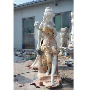 Statua di marmo greco antico fatta a mano a grandezza naturale personalizzata scultura in pietra <span class=keywords><strong>da</strong></span> <span class=keywords><strong>giardino</strong></span> statua bianca Buudha - Product Image 2
