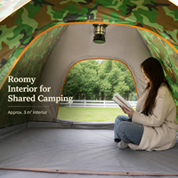 Tente de camping tactique Polar Everest pour 3-4 personnes, camouflage, facile à installer, imperméable, portable, cadeau personnalisé pour les vétérans
