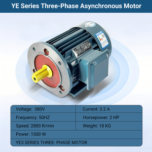 Moteur asynchrone IE3 2880 tr/min 1,5 kW 2 CV 380 V CA Moteurs triphasés - Product Image 3