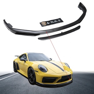Diffusore Anteriore in Fibra di Carbonio Stile Te-chart di Qualità Superiore per Porsche <span class=keywords><strong>911</strong></span> 992 SD - Product Image 1