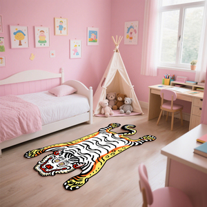 <span class=keywords><strong>Tappeto</strong></span> Morbido per Cameretta con Stampa 3D a Forma di Tigre, Grande <span class=keywords><strong>Tappeto</strong></span> Peluche a Forma di Tigre per Camerette e Camere da Letto, <span class=keywords><strong>Tappeto</strong></span> per <span class=keywords><strong>Bambini</strong></span> - Product Image 2