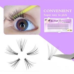 10D <b>Premade</b> <b>Fan</b> Lashes 3 Lines Per Box 0.07mm Thickness 8 10 12mm Length Silk PBT Material Lash Extensions - Product Image 4