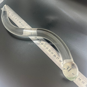 Vente en gros baguette Yoni à double extrémité gode de plaisir verre thérapie par cristal pelvien jouet sexuel anal - Product Image 4