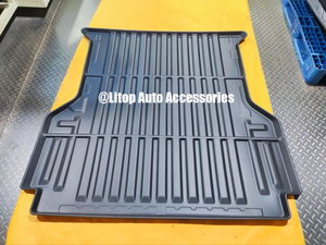 Forro de Caja de Camioneta 3D de TPE Negro Resistente a los Arañazos, Alfombrillas para Maletero de Automóvil para Ford Ranger T7 T8 T9 2023, Accesorios para Camionetas - Product Image 2