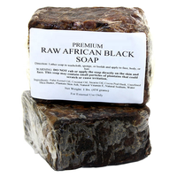 Nouveau Gel Douche Visage Corps Éclaircissant de Qualité Supérieure, Savon Noir Africain Brut 100% Naturel Biologique Premium au Coco, Cacao, Beurre de Karité et Vitamine E
